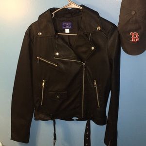Brand new adorable black leather jacket